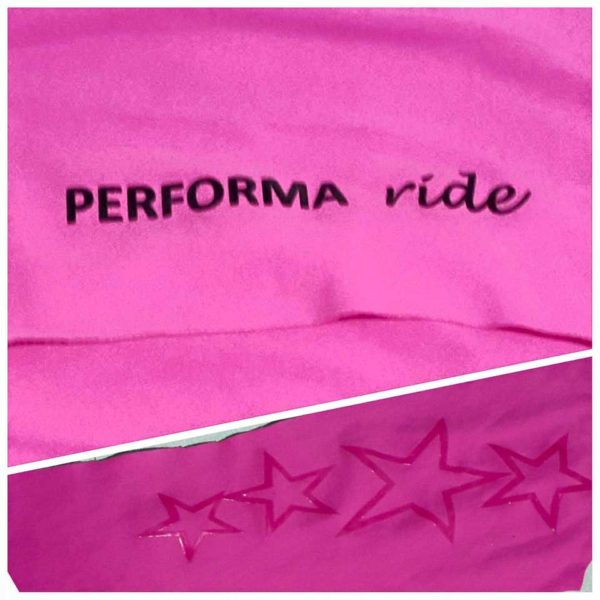 pink performa ride thermal riding tights