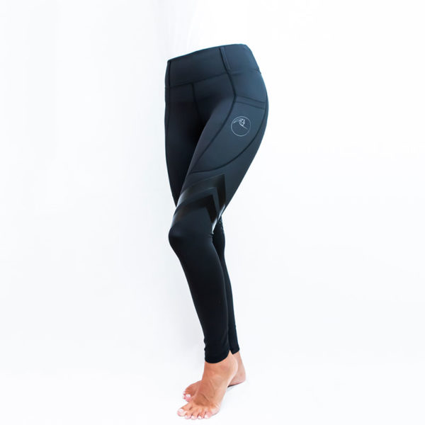 horse riding tights flexion black left side performa ride 800