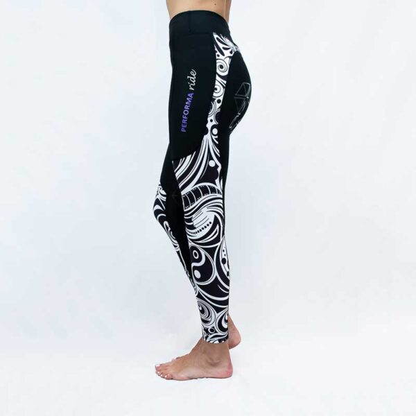 horse riding tights limited edition black white performa ride 800