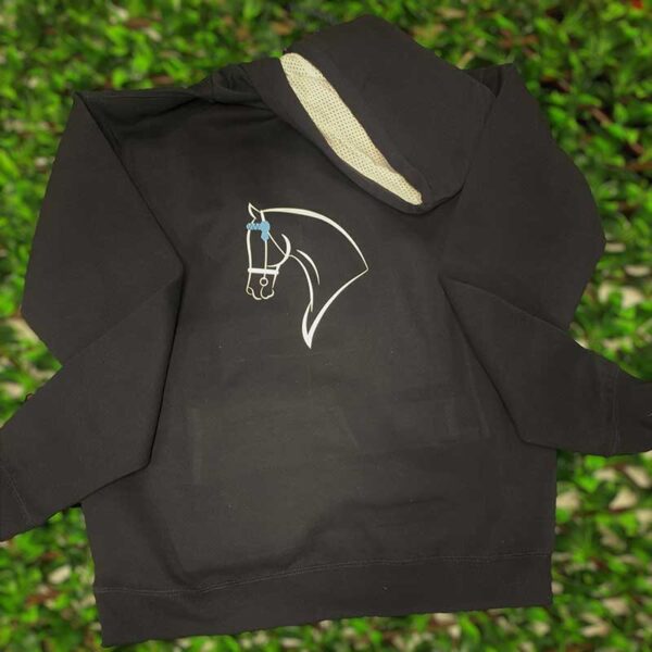 horse riding hoodie template show horse front jojubi saddlery 800
